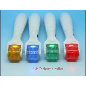 LED+Vibrating Derma Roller
