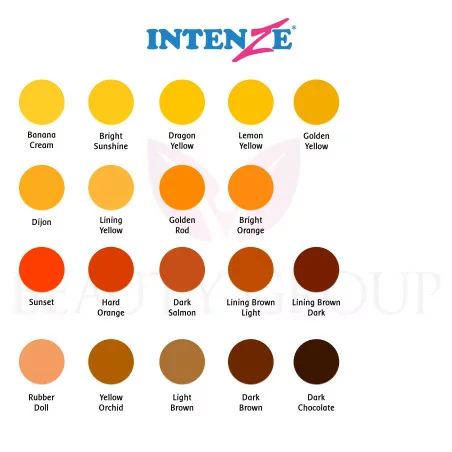 Intenze (yellow - orange - brown) shades pigments 30ml.