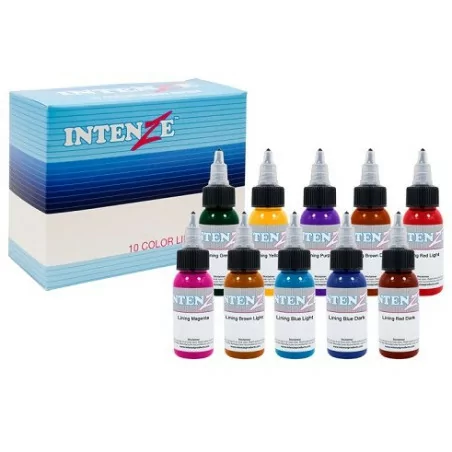 Intenze Ink Color Lining Series Collection 30 ml 10 piece