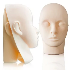 Манекен-голова 3 резиновые маски