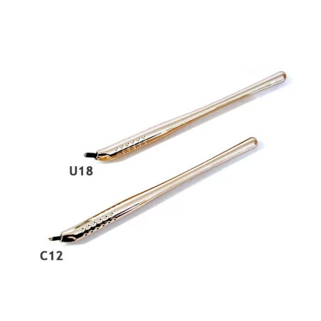 12C - 18U GOLD disposable eyebrow microblading pen (1 pcs.)