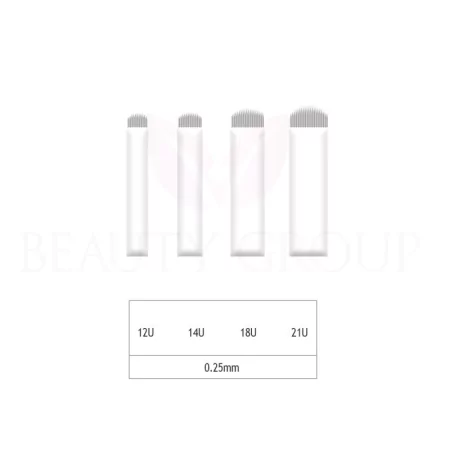 Biomaser Microblading 12-14-18-21U needle- 0,25mm ( 1 pcs.)