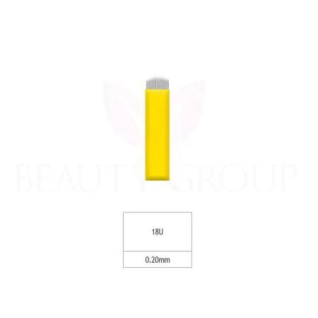 Biomaser Microblading 18 U игла (острая - 0,20 мм) 1 шт.