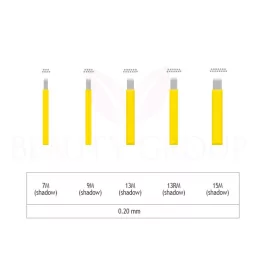 Biomaser Microblading 7-9-13-15 M and 13 RM needle- 0,20mm ( 1 pcs.)