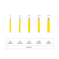 Biomaser Microblading 7-9-13-15 M and 13 RM needle- 0,20mm ( 1 pcs.)