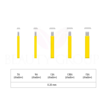 Biomaser Microblading 7-9-13-15 M and 13 RM needle- 0,20mm ( 1 pcs.)