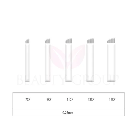 Microblading 7-9-11-12-14 CF needle- 0,25mm (1 pcs.)