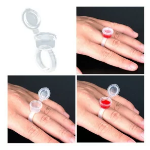 Disposable finger ring with cover