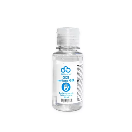 Hand cleansing gel with ethanol 72%. GCG STERIHAND, 100ml. Hand cleansing gel with ethanol 72%. GCG STERIHAND, 100ml.