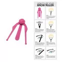 Eyebrow ruler / divider 1pcs.