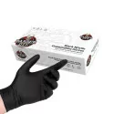 Black nitrile examination gloves 100pcs. (M -L)