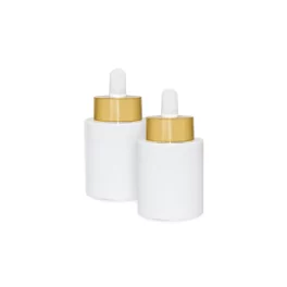 Luxury glass bottle with round dropper pipette