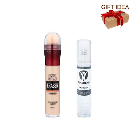 Fibroblast Eye bag booster + Maybelline Instant Anti-Age Eraser Eye Concealer