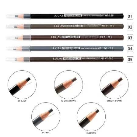 Lucas 'Cosmetics Долговечный карандаш для бровей 1шт.