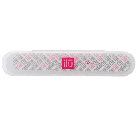 ILU Nail File with Travel Case 240/240 | Nail File Cover | Nail File in Case