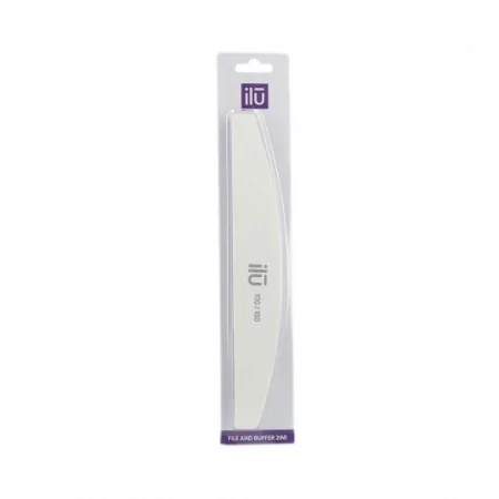 ILU 2in1 Nail File & Buffer Bridge Пилочка Для Ногтей 100/180