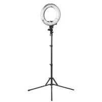 Gredzena lampa 12 "35W dienasgaismas spuldze ar statīvu