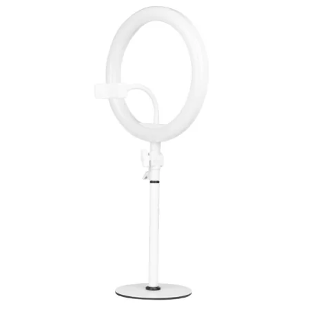 LED gredzenu lampa 10" 8W ar turētāju tālrunim