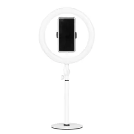 LED gredzenu lampa 10" 8W ar turētāju tālrunim