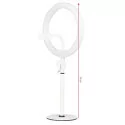 LED gredzenu lampa 10" 8W ar turētāju tālrunim