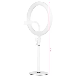 LED gredzenu lampa 10" 8W ar turētāju tālrunim