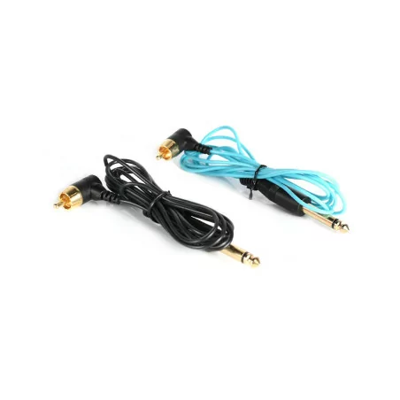 Super Thin Silicone RCA Cable (Blue/Black)