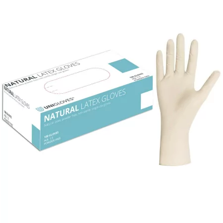 Unigloves Dabīgie lateksa cimdi bez pūdera (S/M/L)