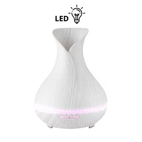 Aroma Diffuser And Air Humidifier White Wood With Timer (400ml)
