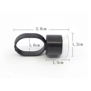 Black Disposable Ink Cup Ring With Sponge