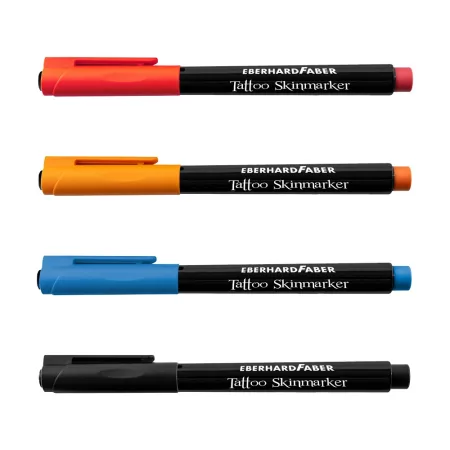 Eberhard Faber Tattoo Skinmarker (Black/Blue/Pink/Orange)