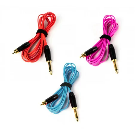 Unistar RCA Clip Cord 2.5m (Pink/Red/Blue)