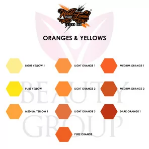 World Famous Ink Limitless Line Orange And Yellow Shade Pigments (30ml)