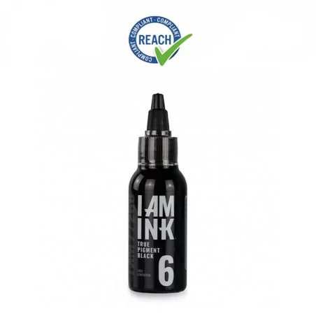 I Am Ink First Generation 6 True Pigment Black, reach compliant pigments, tattoo pigments, reach compliant tattoo pigments