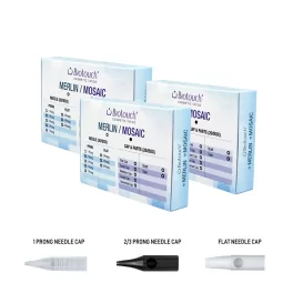 Biotouch Mosaic Machine 1 2/3 Prong and FLAT Needles caps 1pcs