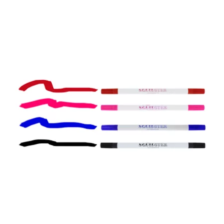 Squidster Sterils ādas marķieris ar diviem galiem (Melns/Zils/Sarkans/Rozā)