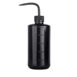 Melna plastmasas mazgāšanas pudele (500ml)