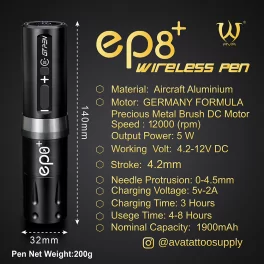 GT E8+ Беспроводная ручка (черный/серый)