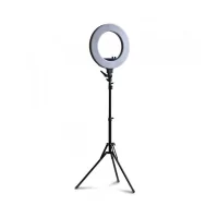 LED gredzenveida lampa ar statīvu 18"
