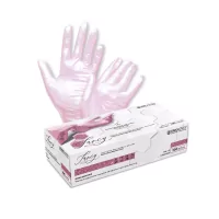 UNIGLOVES Fancy Nitrile Gloves Rose (100pcs)