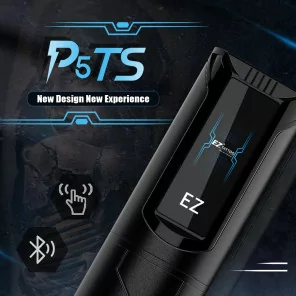 EZ Tattoo P5 Беспроводная машинная ручка с сенсорным экраном (Черное/Cеребро)