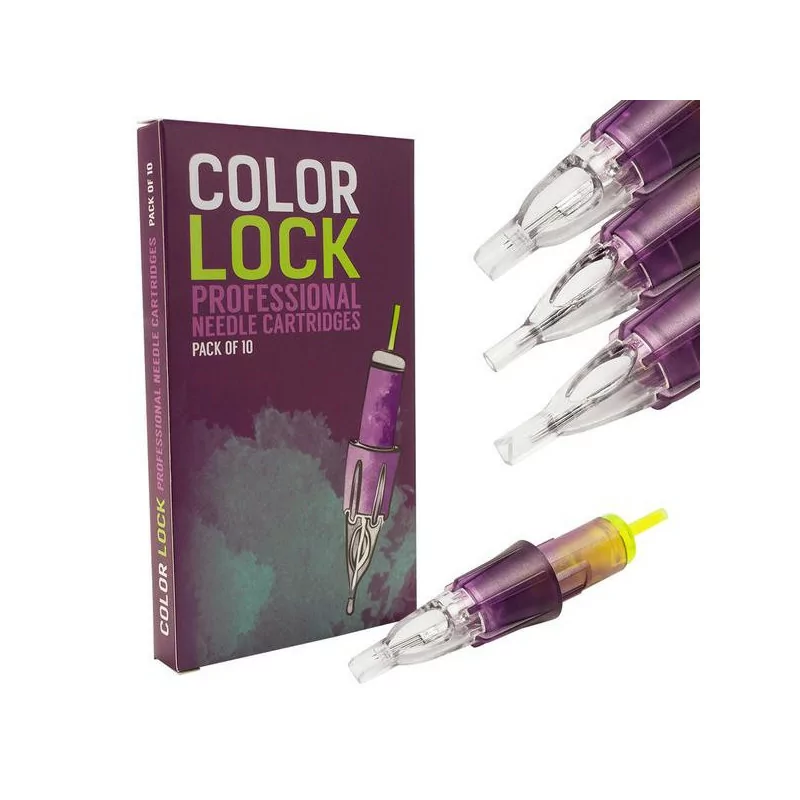 Color Lock Round Tip Tattoo And PMU Cartridges (1pcs)