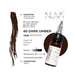 Nuva Colors Пигменты для бровей (15мл) Reach Approved