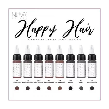 Nuva Colors Happy Hair SMP Pigment Set (8x15ml) REACH Approved