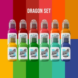 World Famous Tattoo Ink Dragon Набор пигментов (12x30мл)