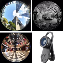 Профессиональный объектив Fisheye 210° для смартфона