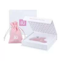 ILU Rose Quartz GUA SHA Massage Stone