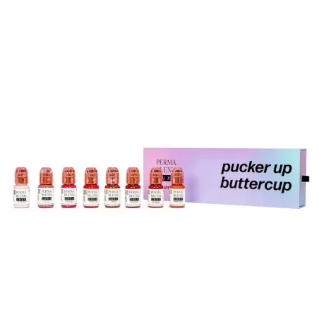 Perma Blend Pucker Up Buttercup Lūpu komplekts (8x15ml) REACH Approved