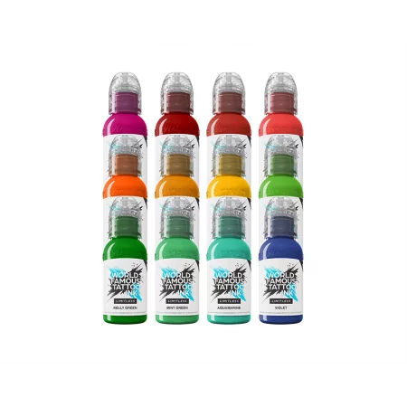 World Famous Tattoo Ink Dragon Pigmentu Komplekts (12x30ml)