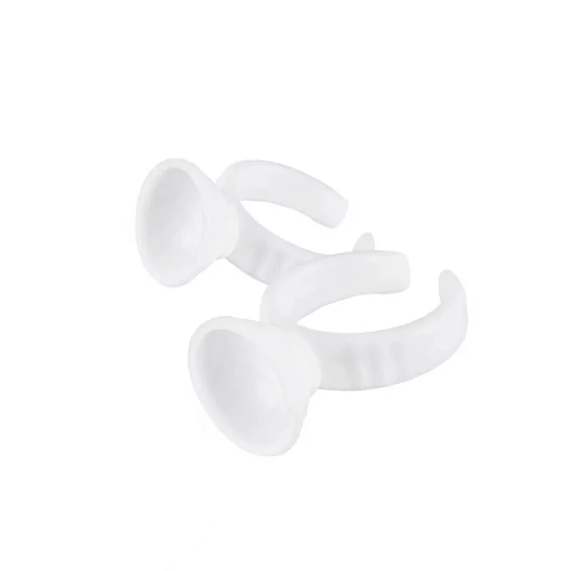 Disposable Plastic Finger Ring Cup Nr.2 (White)