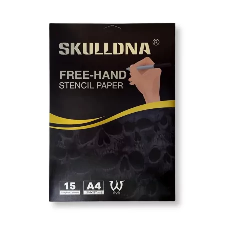 Skull DNA Freehand Stencil Paper Трафаретная бумага (15 листов)